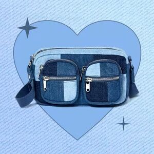 Wild Fable Y2K Inspired Small Denim Patchwork Crossbody Bag